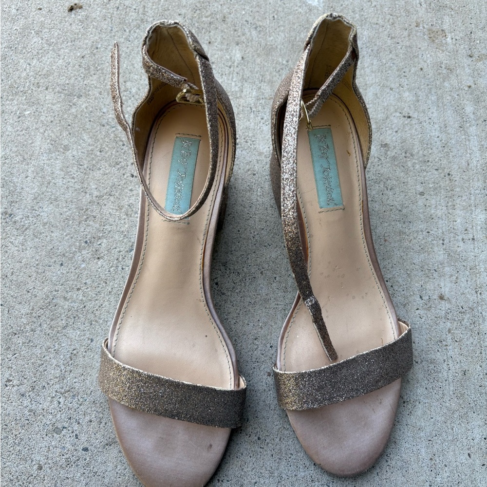 Elegant Glitter Strap Sandals